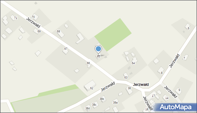 Jerzwałd, Jerzwałd, 65, mapa Jerzwałd