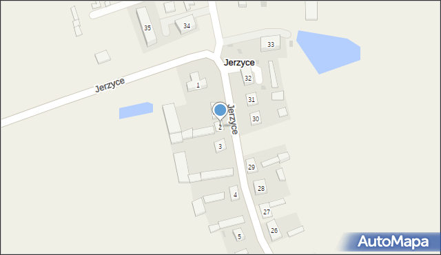 Jerzyce, Jerzyce, 2, mapa Jerzyce