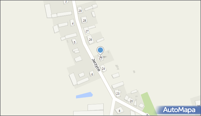 Jerzyce, Jerzyce, 25, mapa Jerzyce