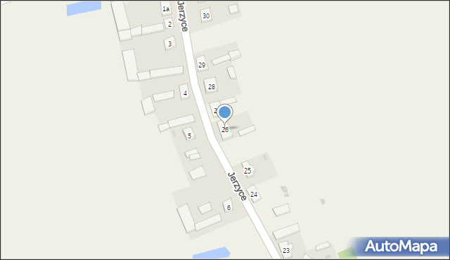 Jerzyce, Jerzyce, 26, mapa Jerzyce