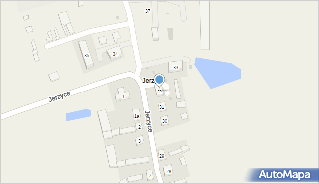 Jerzyce, Jerzyce, 32, mapa Jerzyce