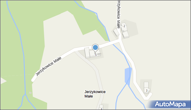 Jerzykowice Małe, Jerzykowice Małe, 1, mapa Jerzykowice Małe