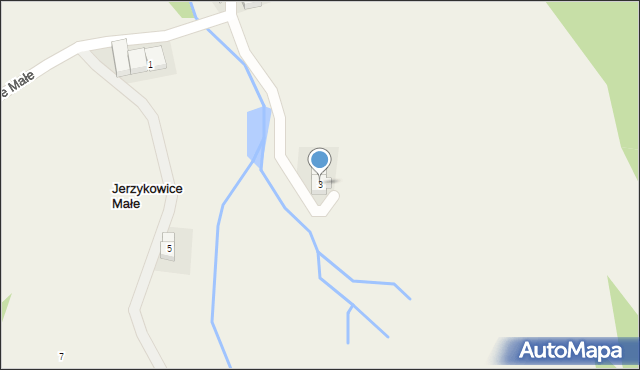 Jerzykowice Małe, Jerzykowice Małe, 3, mapa Jerzykowice Małe