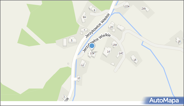 Jerzykowice Wielkie, Jerzykowice Wielkie, 12a, mapa Jerzykowice Wielkie