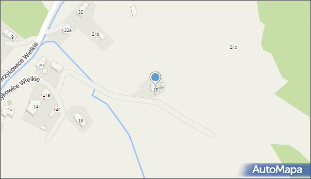 Jerzykowice Wielkie, Jerzykowice Wielkie, 18, mapa Jerzykowice Wielkie