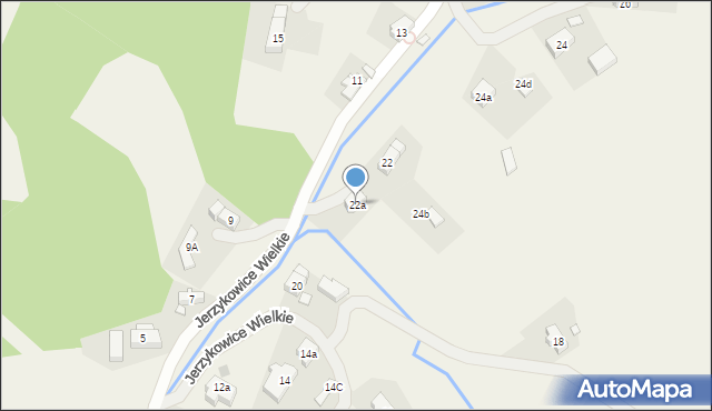 Jerzykowice Wielkie, Jerzykowice Wielkie, 22a, mapa Jerzykowice Wielkie