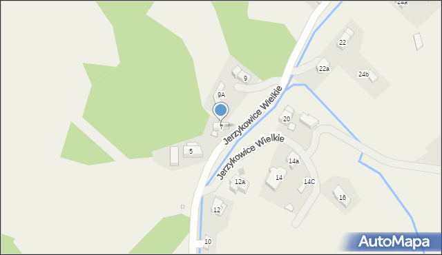 Jerzykowice Wielkie, Jerzykowice Wielkie, 7, mapa Jerzykowice Wielkie