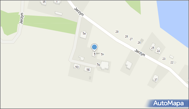 Jerzyn, Jerzyn, 5, mapa Jerzyn