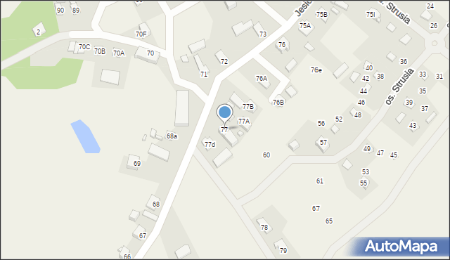 Jesiona, Jesionka, 77, mapa Jesiona