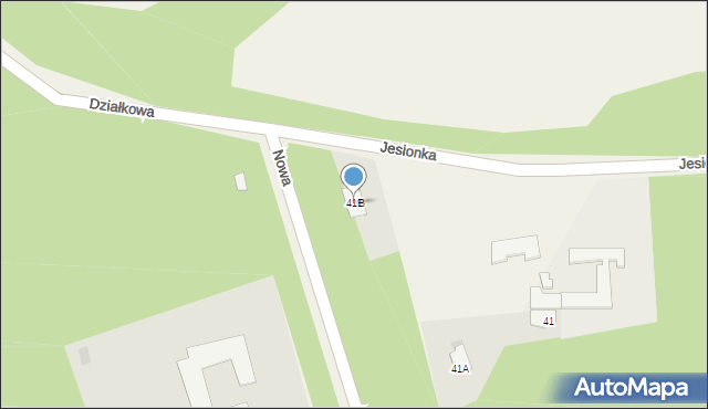 Jesionka, Jesionka, 41B, mapa Jesionka