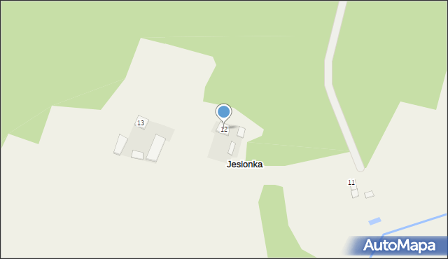 Jesionka, Jesionka, 12, mapa Jesionka