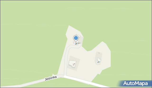 Jesionka, Jesionka, 15, mapa Jesionka