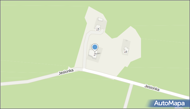 Jesionka, Jesionka, 17, mapa Jesionka
