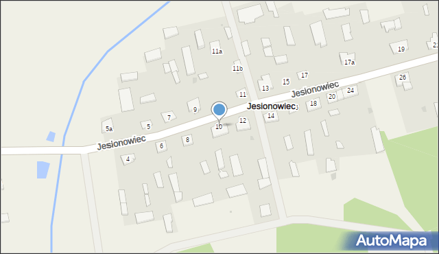 Jesionowiec, Jesionowiec, 10, mapa Jesionowiec