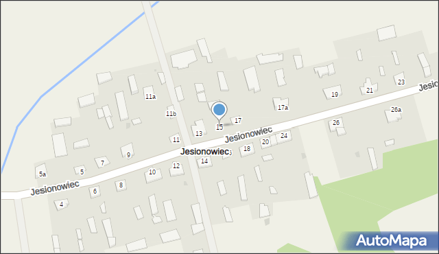 Jesionowiec, Jesionowiec, 15, mapa Jesionowiec