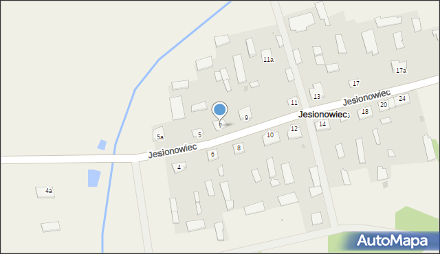 Jesionowiec, Jesionowiec, 7, mapa Jesionowiec