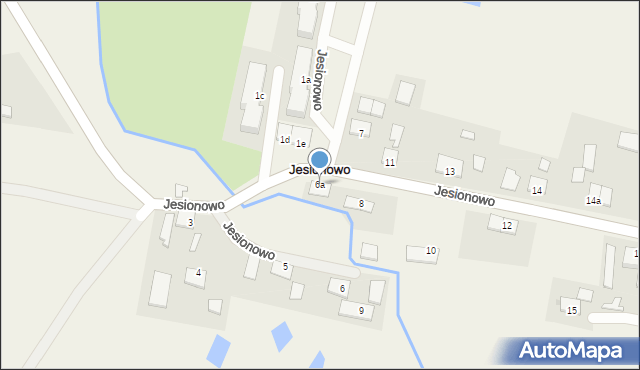 Jesionowo, Jesionowo, 6a, mapa Jesionowo