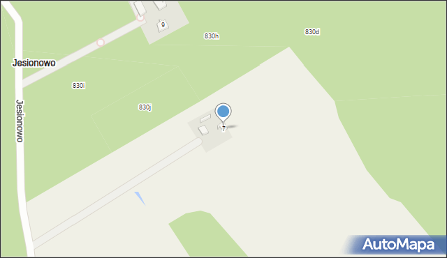 Jesionowo, Jesionowo, 7, mapa Jesionowo