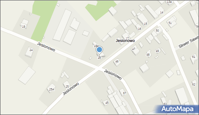 Jesionowo, Jesionowo, 18, mapa Jesionowo