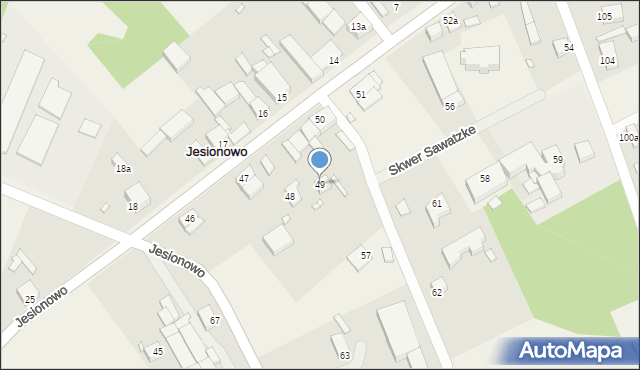 Jesionowo, Jesionowo, 49, mapa Jesionowo