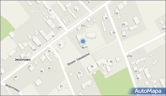 Jesionowo, Jesionowo, 56, mapa Jesionowo