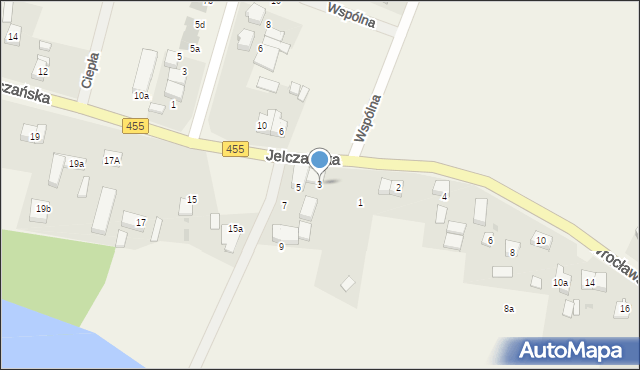 Jeszkowice, Jelczańska, 3, mapa Jeszkowice