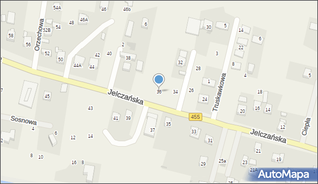 Jeszkowice, Jelczańska, 36, mapa Jeszkowice