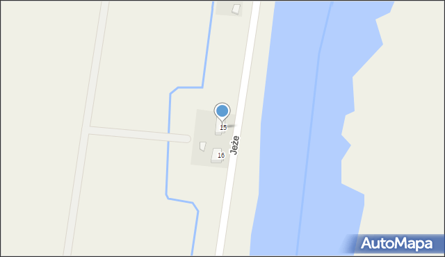Jeże, Jeże, 15, mapa Jeże