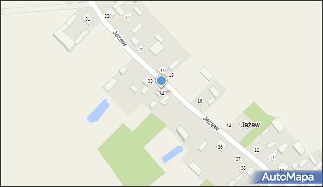 Jeżew, Jeżew, 34, mapa Jeżew