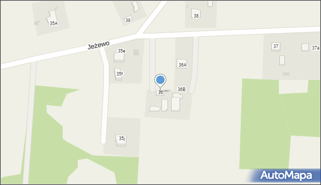 Jeżewo, Jeżewo, 36, mapa Jeżewo