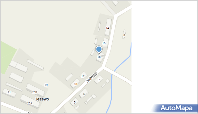 Jeżewo, Jeżewo, 16, mapa Jeżewo