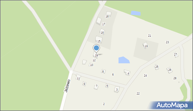 Jeżewo, Jeżewo, 14, mapa Jeżewo