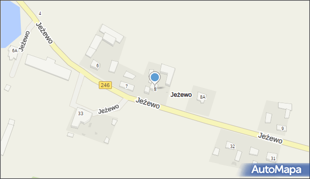 Jeżewo, Jeżewo, 8, mapa Jeżewo