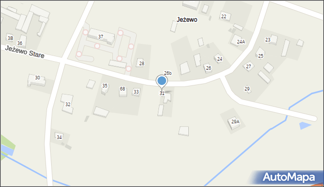 Jeżewo Stare, Jeżewo Stare, 31, mapa Jeżewo Stare