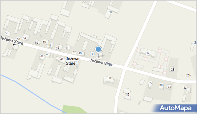 Jeżewo Stare, Jeżewo Stare, 36, mapa Jeżewo Stare