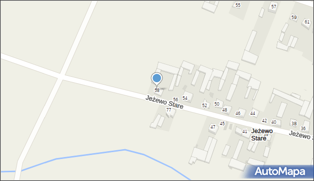 Jeżewo Stare, Jeżewo Stare, 58, mapa Jeżewo Stare