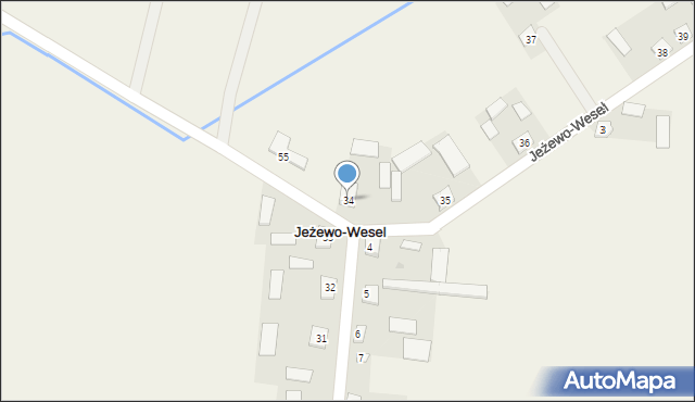 Jeżewo-Wesel, Jeżewo-Wesel, 34, mapa Jeżewo-Wesel