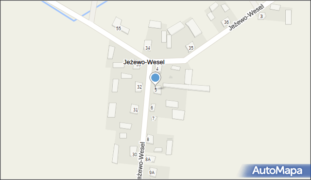 Jeżewo-Wesel, Jeżewo-Wesel, 5, mapa Jeżewo-Wesel