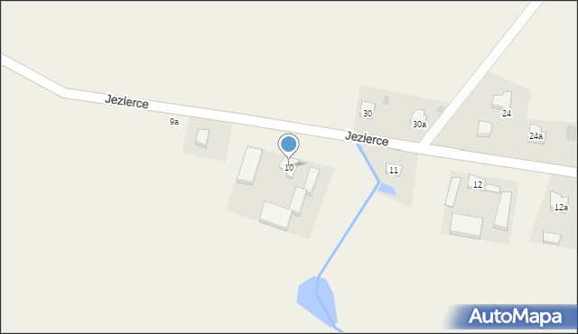 Jezierce, Jezierce, 10, mapa Jezierce