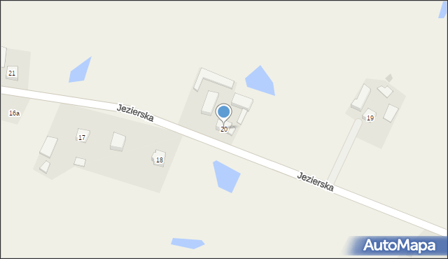Jezierce, Jezierce, 20, mapa Jezierce