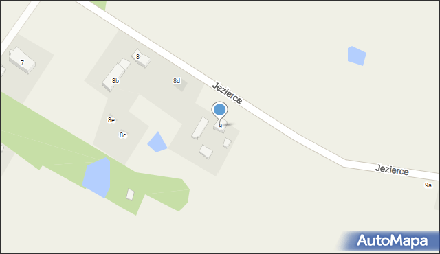 Jezierce, Jezierce, 9, mapa Jezierce