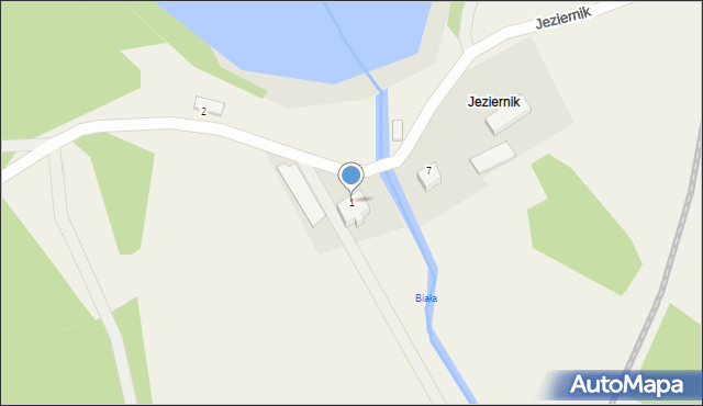 Jeziernik, Jeziernik, 1, mapa Jeziernik