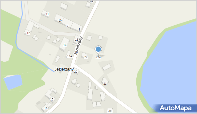 Jezierzany, Jezierzany, 22a, mapa Jezierzany