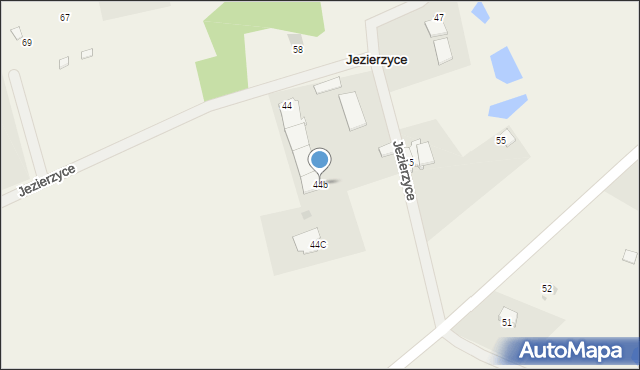 Jezierzyce, Jezierzyce, 44b, mapa Jezierzyce
