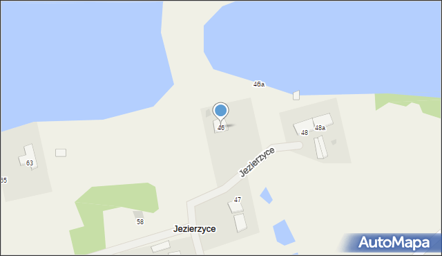 Jezierzyce, Jezierzyce, 46, mapa Jezierzyce