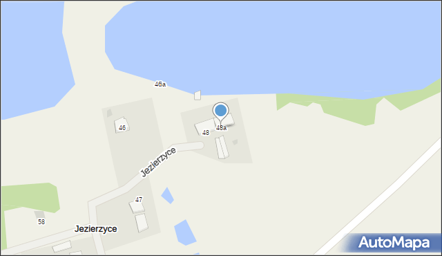Jezierzyce, Jezierzyce, 48a, mapa Jezierzyce