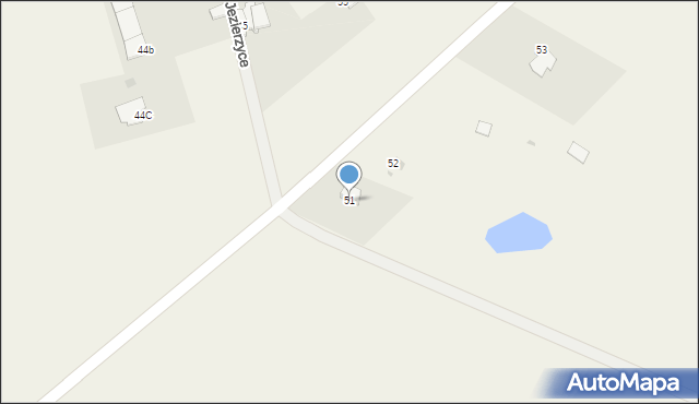 Jezierzyce, Jezierzyce, 51, mapa Jezierzyce