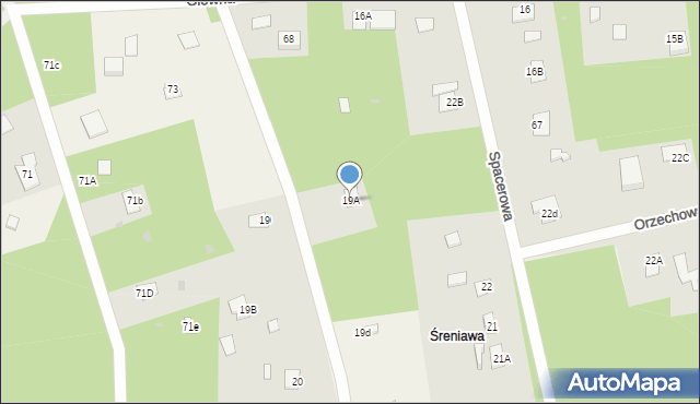 Jeziora, Jeziora, 19A, mapa Jeziora