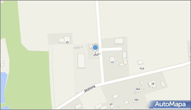 Jeziora, Jeziora, 45A, mapa Jeziora