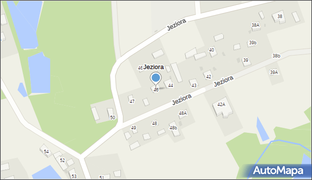 Jeziora, Jeziora, 46, mapa Jeziora